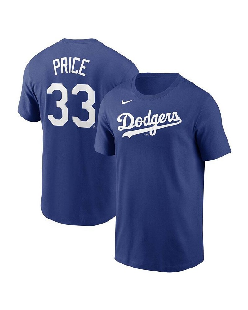 Men's David Price Royal Los Angeles Dodgers Name Number T-shirt $22.50 T-Shirts