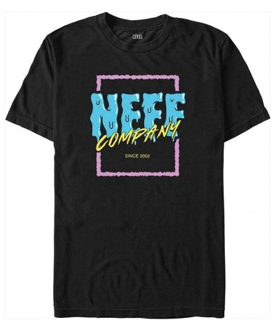 Men's NEFF Squared Melty Short Sleeve T-shirt Black $18.19 T-Shirts