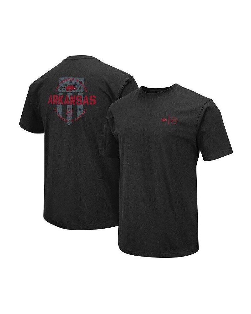 Men's Black Arkansas Razorbacks OHT Military-Inspired Appreciation T-shirt $20.70 T-Shirts