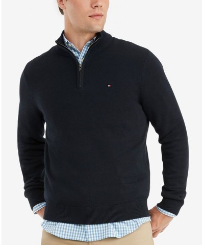 Men's Signature Solid Quarter-Zip Sweater PD03 $28.27 Sweaters