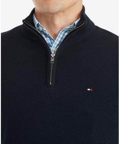 Men's Signature Solid Quarter-Zip Sweater PD03 $28.27 Sweaters