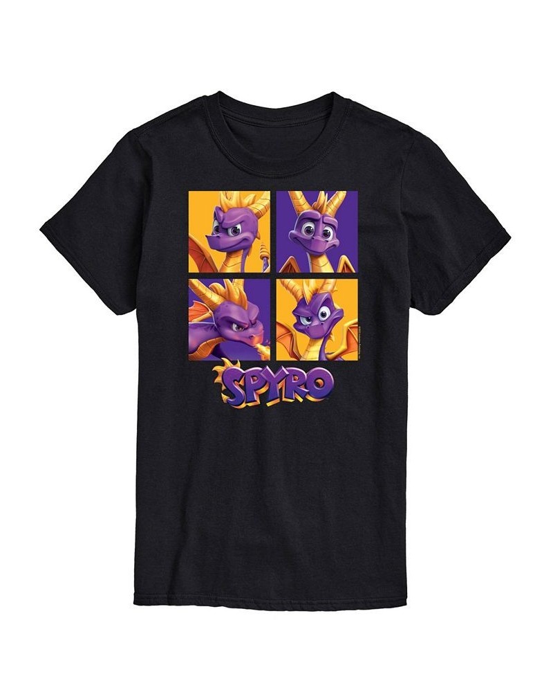 Men's Spyro Blocks T-shirt Black $14.00 T-Shirts