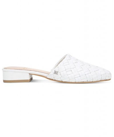 Women's Page Slide Flats White $43.70 Shoes