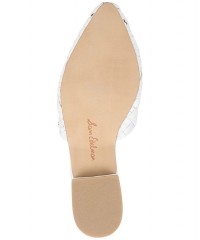 Women's Page Slide Flats White $43.70 Shoes