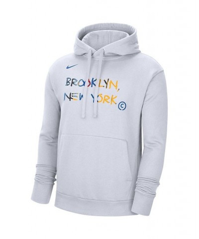 Men's White Brooklyn Nets 2022/23 City Edition Essential Pullover Hoodie $40.79 Sweatshirt