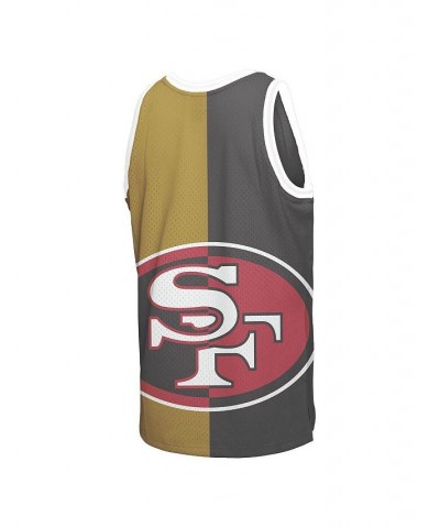 Men's Joe Montana Black, Gold San Francisco 49ers Retired Player Graphic Tank Top $52.24 T-Shirts