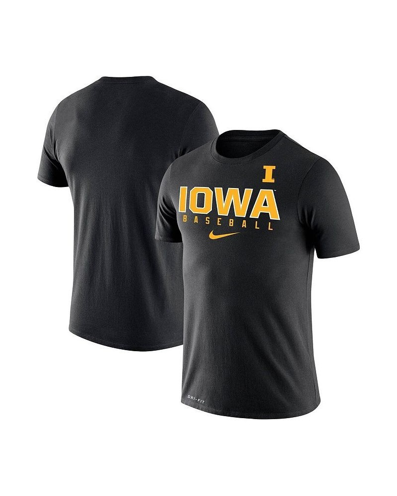 Men's Black Iowa Hawkeyes Baseball Legend Performance T-shirt $21.50 T-Shirts