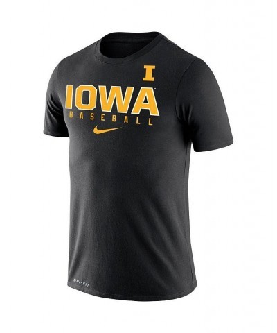 Men's Black Iowa Hawkeyes Baseball Legend Performance T-shirt $21.50 T-Shirts