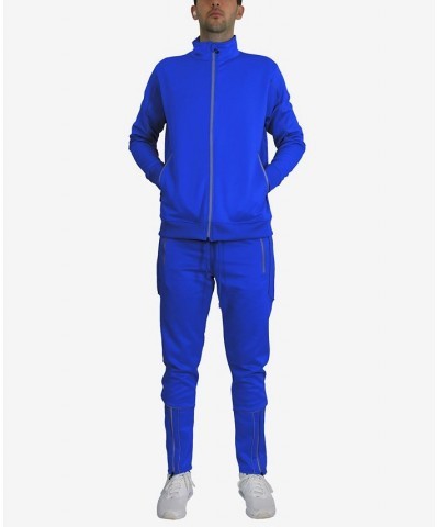 Men's Slim Fit Moisture Wicking Quick Dry Performance Reflective Track Jacket and Jogger Pants, 2 Piece Set PD04 $37.44 Pants