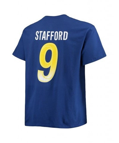 Men's Branded Matthew Stafford Royal Los Angeles Rams Big and Tall Player Name and Number T-shirt $22.05 T-Shirts