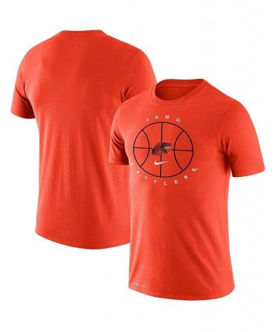 Men's Orange Florida A&M Rattlers Basketball Icon Legend Performance T-shirt $24.50 T-Shirts