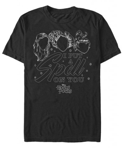 Men's Hocus Pocus Hair Sill Spell Short Sleeve T-shirt Black, White $14.00 T-Shirts