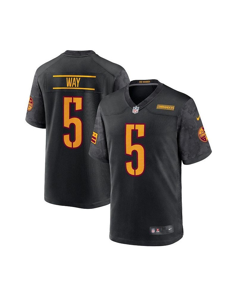 Men's Tress Way Black Washington Commanders Alternate Game Player Jersey $53.20 Jersey