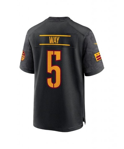 Men's Tress Way Black Washington Commanders Alternate Game Player Jersey $53.20 Jersey