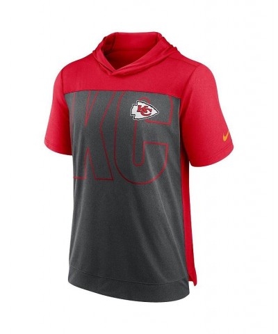 Men's Heathered Charcoal, Red Kansas City Chiefs Performance Hoodie T-shirt $29.40 T-Shirts