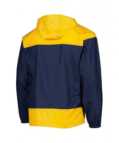 Men's Navy, Gold Milwaukee Brewers Omni-Shade Flash Forward Challenger Full-Zip Windbreaker Jacket $49.49 Jackets