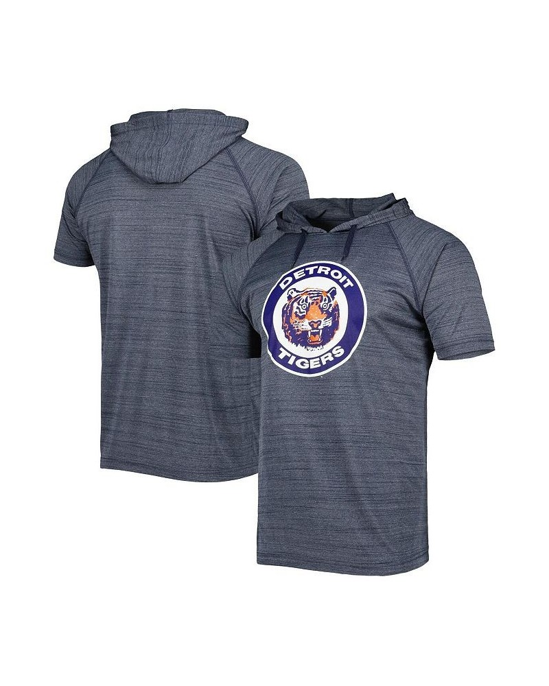 Men's Navy Detroit Tigers Space-Dye Raglan Hoodie T-shirt $27.60 T-Shirts