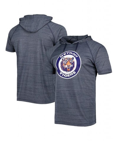 Men's Navy Detroit Tigers Space-Dye Raglan Hoodie T-shirt $27.60 T-Shirts