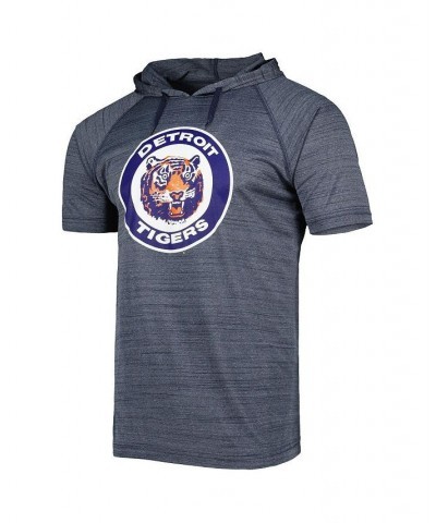 Men's Navy Detroit Tigers Space-Dye Raglan Hoodie T-shirt $27.60 T-Shirts